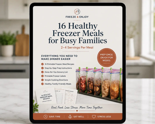 Freeze & Enjoy Complete System - 16 Dinners in 90 Min + 5 Bonuses ($183 Value)